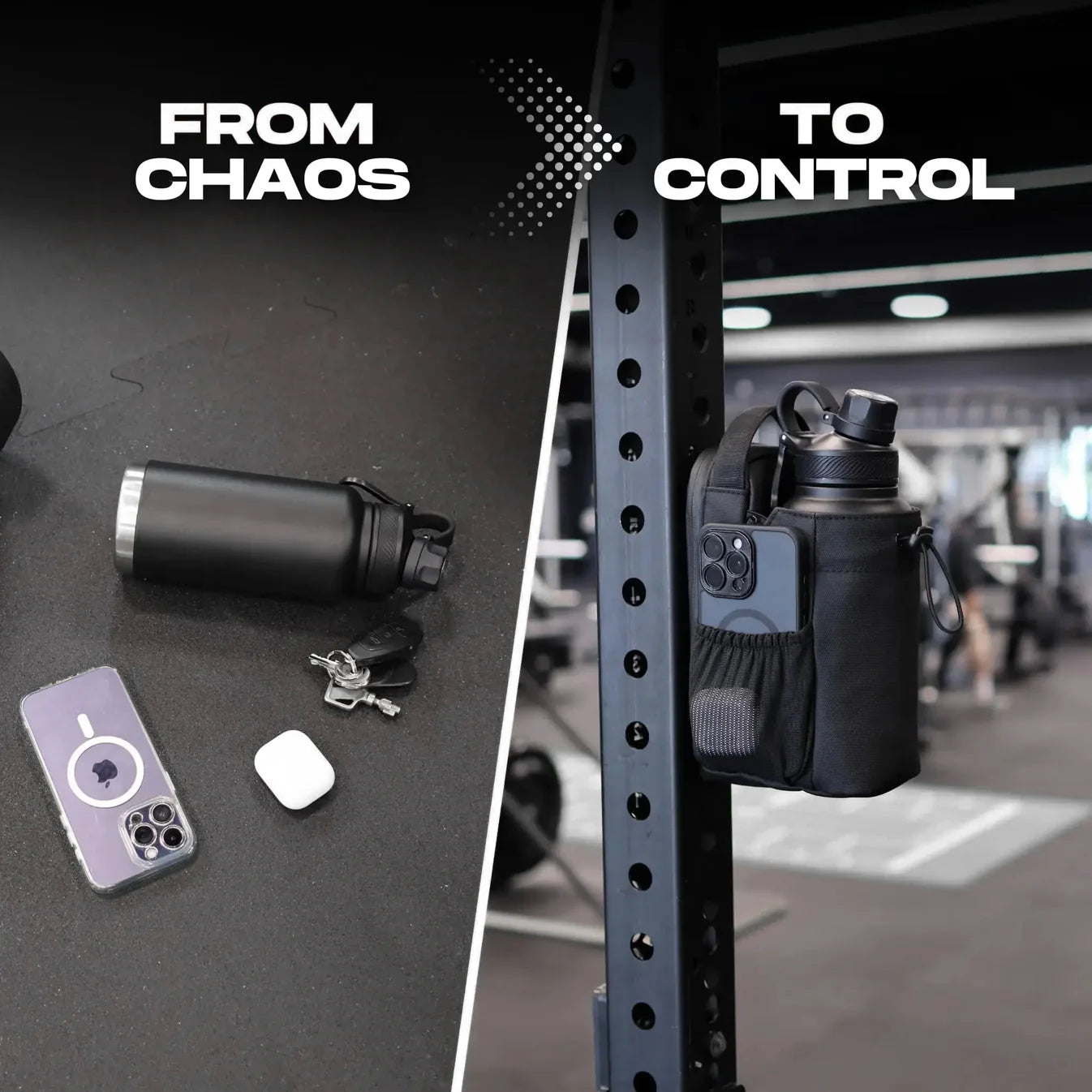 GYMHOOK - Magnetic Gym Bag With Bottle Holder